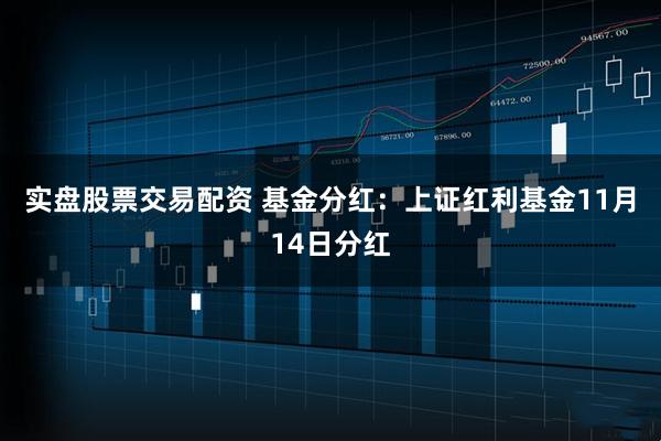 实盘股票交易配资 基金分红:上证红利基金11月14日分红