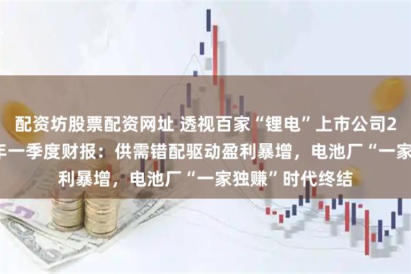 配资坊股票配资网址 透视百家“锂电”上市公司2025年及2026年一季度财报：供需错配驱动盈利暴增，电池厂“一家独赚”时代终结